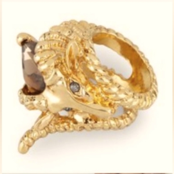 C. Wonder Jewelry - Like New! Rare C. Wonder Ram Smokey Quartz Ring